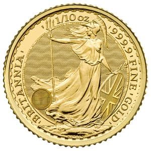Imagen del producto1/10 oz Gold Britannia, backdated