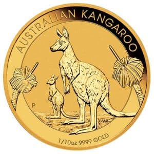 Imagen del producto 1/10 oz Gold Kangaroo Nugget, backdated