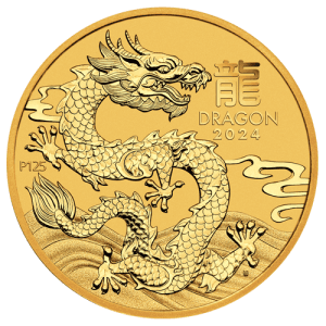 Imagen del producto1/2 oz Gold Coin Dragon 2024, Lunar Series III