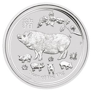 Imagen del producto1/2 oz Silver Coin Pig 2019, Lunar Series II