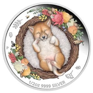Imagen del producto1/2 oz Silver Dingo Coloured, Dreaming Down Under Series 2021