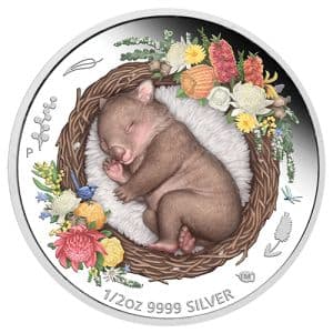 Imagen del producto1/2 oz Silver Wombat Colored, Series Dreaming Down Under 2021