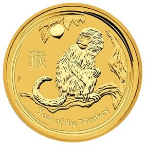 Imagen del producto 1/20 oz Gold Monkey 2016, Lunar Series II