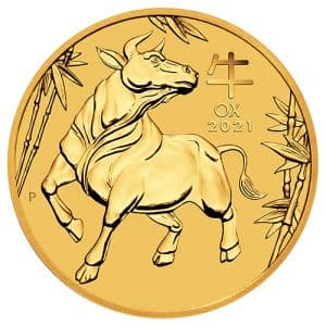Imagen del producto1/4 oz Gold Ox 2021, Lunar Series III