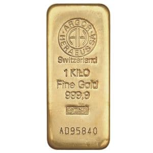 Imagen del producto 1 kg Gold Bar Argor Heraeus