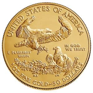 Imagen del producto1 oz Gold American Eagle, backdated