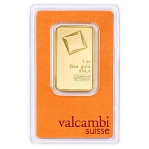 Imagen del producto 1 oz Gold Bar Valcambi