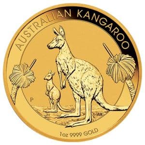 Imagen del producto1 oz Gold Kangaroo Nugget, backdated