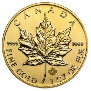 Imagen del producto1 oz Gold Maple Leaf, backdated