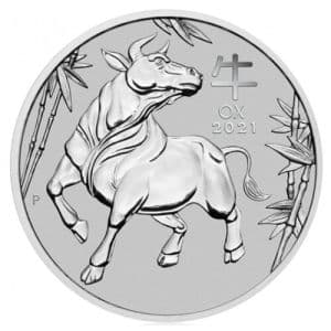 Imagen del producto1 oz Platinum Ox 2021, Lunar Series III