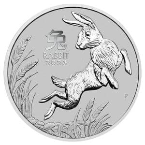 Imagen del producto1 oz Platinum Rabbit 2023, Lunar Series III