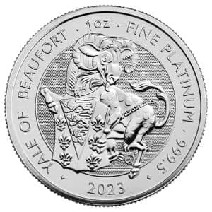 Imagen del producto 1 oz Platinum Yale of Beaufort, Royal Tudor Beasts Series 2023