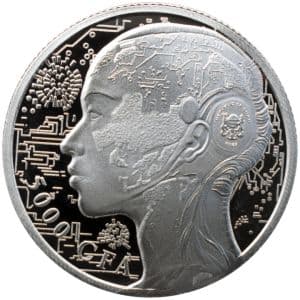 Imagen del producto1 oz Silber Tschad Künstliche Intelligenz 2023