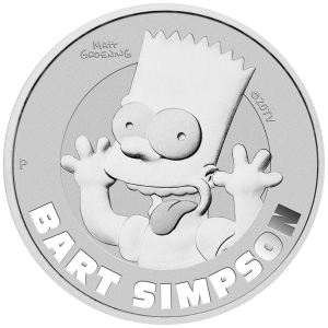 Imagen del producto1 oz Silbermünze The Simpsons Bart 2022