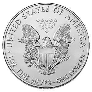 Imagen del producto1 oz Silver American Eagle, backdated