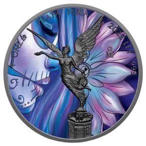 Imagen del producto1 oz Silver Libertad 2023 – Lotus Girl, Art Color Collection