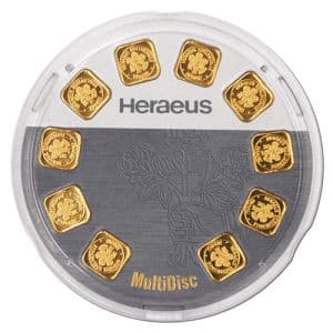 Imagen del producto10 × 1g Gold MultiDisk Heraeus