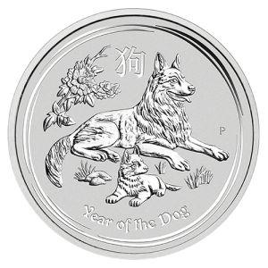Imagen del producto10 oz Silver Coin Dog 2018, Lunar Series II