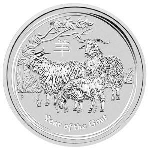 Imagen del producto10 oz Silver Coin Goat 2015, Lunar Series II