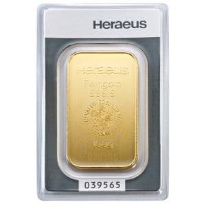 Imagen del producto 100g Gold Bar Heraeus Germany