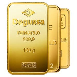 Imagen del producto 100g Gold Bar, various LBMA manufacturers