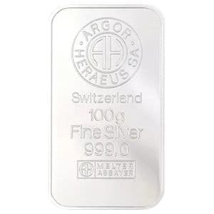 Imagen del producto100g Silver Bar Argor Heraeus