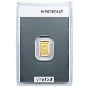 Imagen del producto 1g Gold Bar Heraeus