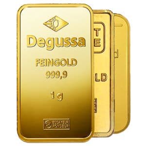 Imagen del producto 1g Gold Bar, various LBMA manufacturers