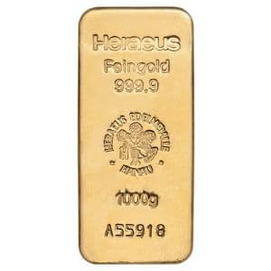 Imagen del producto 1kg Gold Bar Heraeus