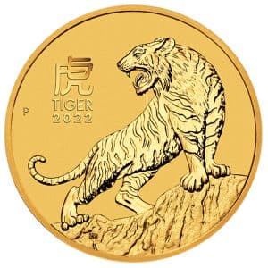 Imagen del producto 2 oz Gold Coin Tiger 2022, Lunar Series III