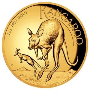 Imagen del producto2 oz Gold Kangaroo Nugget, backdated