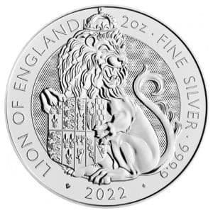 Imagen del producto2 oz Silver Lion of England, Royal Tudor Beasts Series 2022