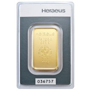 Imagen del producto 20g Gold Bar Heraeus