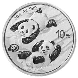 Imagen del producto 30g Silver China Panda, backdated