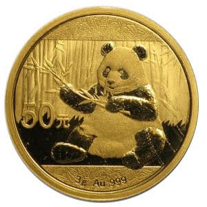 Imagen del producto3g Gold China Panda 2017