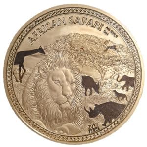 Imagen del producto 5 oz African Safari Gold Coin 2017