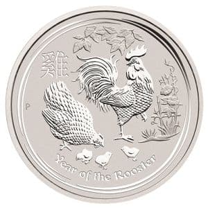 Imagen del producto 5 oz Silver Coin Rooster 2017, Lunar Series II