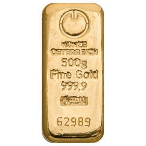 Imagen del producto 500g Gold Bar Austrian Mint