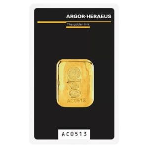 Imagen del producto 50g Gold Bar Argor Heraeus - Casted