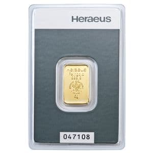 Imagen del producto 5g Gold Bar Heraeus