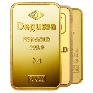 Imagen del producto5g Gold Bar, various LBMA manufacturers