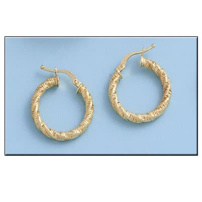 Imagen del producto AROS ORO 18KL RIZADOS - 16MM