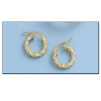 Imagen del producto AROS ORO 18KL RIZADOS - 10MM