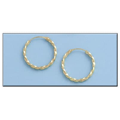 Imagen del producto AROS ORO 18KL RIZADOS - 18MM