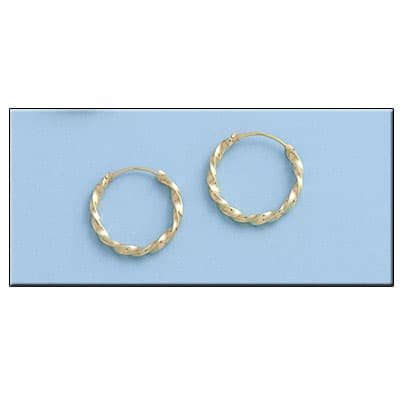 Imagen del producto AROS ORO 18KL RIZADOS - 13MM