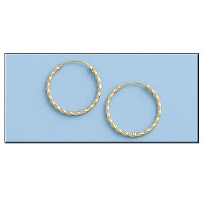 Imagen del producto AROS ORO 18KL RIZADOS - 16MM