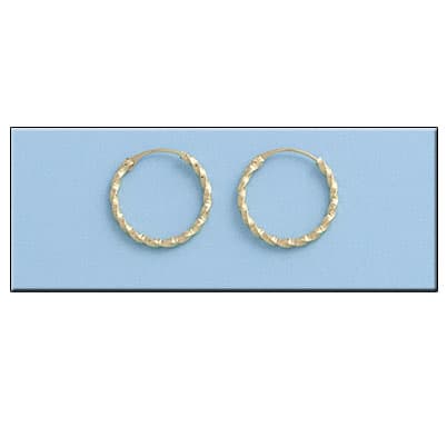 Imagen del producto AROS ORO 18KL RIZADOS - 13MM