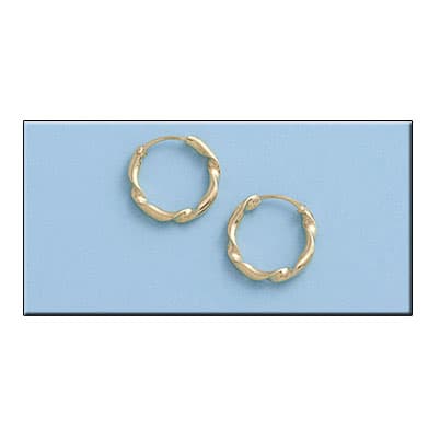 Imagen del producto AROS ORO 18KL RIZADOS - 11MM