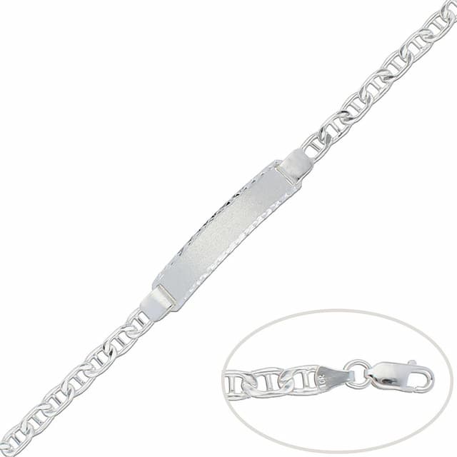 Imagen del productoPULSERA CON PLACA PLATA 925MM