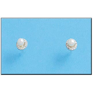 Imagen del productoPENDIENTES PLATA 925MM PERLA + CIRCONITAS